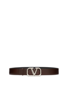 حزام فالنتينو غارافاني بمشبك بتصميم شعار V